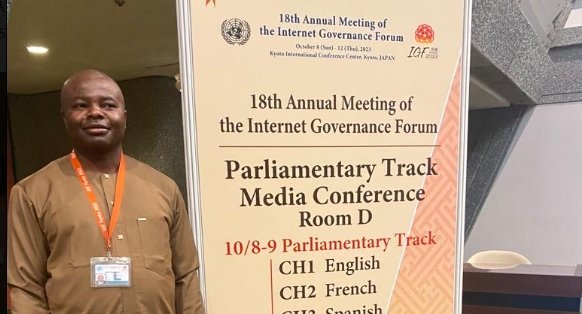 Read more about the article Cameroon Shines at UN Internet Governance Forum, IGF2023 -Japan- with Hon. Agho Oliver Leading Opening Panel on Digital Democracy