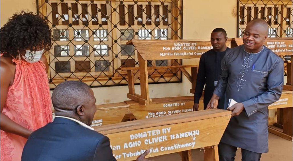 Read more about the article Promise Made, Promise kept, Hon Agho Oliver Donates to CCAST Bambili